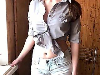 Friend's Hot Mom Deprived Me of My Virginity. Russian Amateur with Dialogue