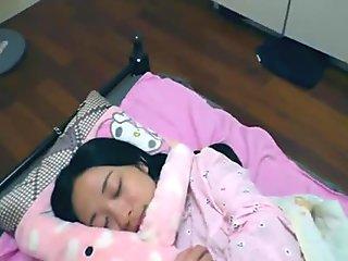 Tiny 18yo korean teenie throat used by stepdaddy